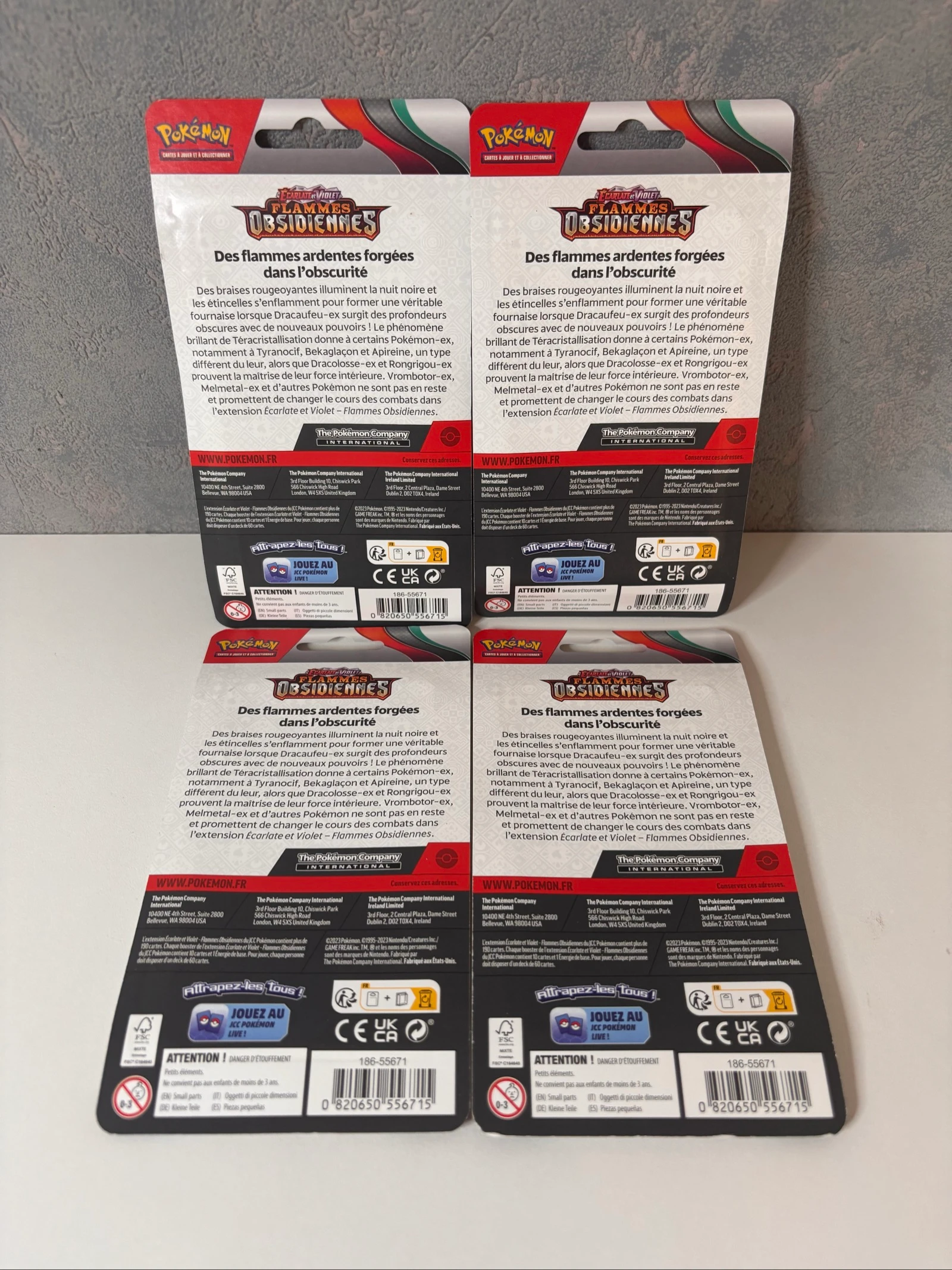 Carte Pokemon ArtSet Blister EV03 Flammes Obsidiennes Neuf scellé  – photo 2